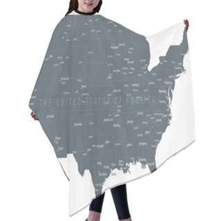 Personality  United States Of America Monochrome Map Hair Cutting Cape