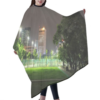 Personality  Outdoor Sport Stadium At Night In The Park Hair Cutting Cape