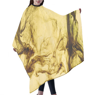 Personality  Full Frame Of Yellow Paint Splashes And Swirls Hair Cutting Cape