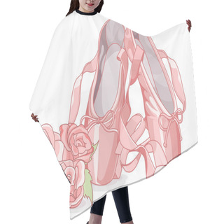 Personality  Ballet Slippers With Roses Hair Cutting Cape