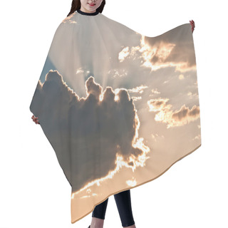 Personality  Sunrays Behind Evening Clouds Hair Cutting Cape
