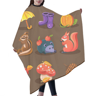 Personality  Autumn Forest, Woodland Animals, Hair Cutting Cape