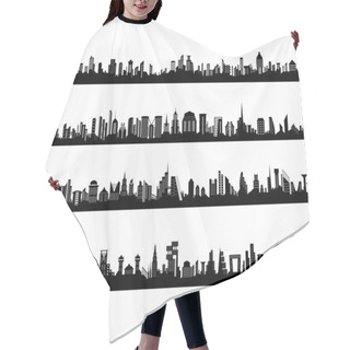 Personality  Set Of Cityscape Hair Cutting Cape