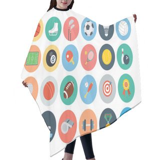 Personality  Sports Flat Icons - Vol 1 Hair Cutting Cape