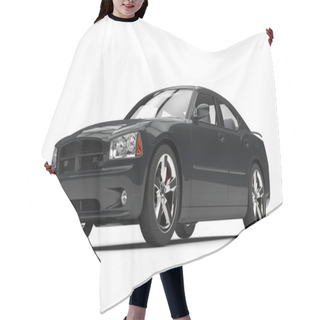 Personality  Black Fast Powerful Car - Front Side View Hair Cutting Cape