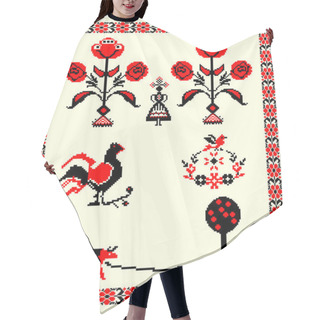 Personality  Folk Ornament Elements Hair Cutting Cape