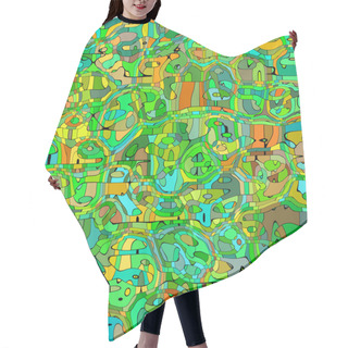 Personality  Cartoon Animals Abstract Seamless Generated Hires Texture Hair Cutting Cape