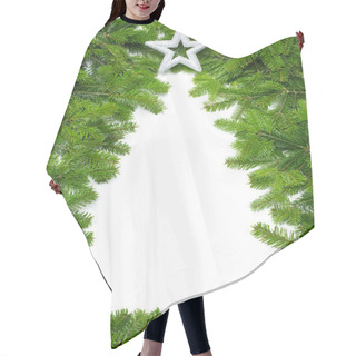 Personality  Creative Christmas Tree Border Hair Cutting Cape