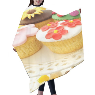 Personality  Decorated Cup Cakes Hair Cutting Cape