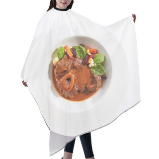 Personality  Ossobuco Dish Top View Hair Cutting Cape