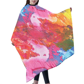 Personality  Abstract Acrylic Hand Painted Background Hair Cutting Cape
