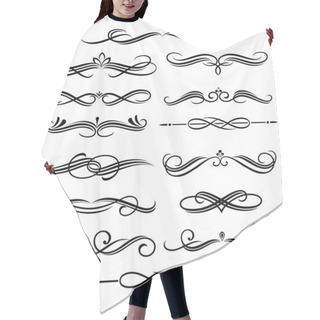 Personality  Vintage Elements And Borders Hair Cutting Cape