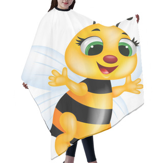 Personality  Funny Bee Cartoon Hair Cutting Cape