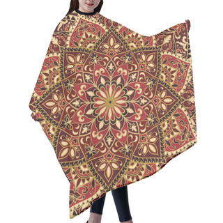 Personality  Ornate Red Pattern. Hair Cutting Cape