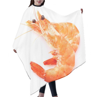 Personality  Shrimps On A White Background Hair Cutting Cape