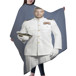 Personality  Handsome Captain Sea Ship Hair Cutting Cape