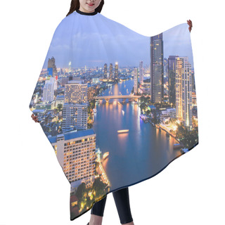 Personality  City Top View In Bangkok Hair Cutting Cape