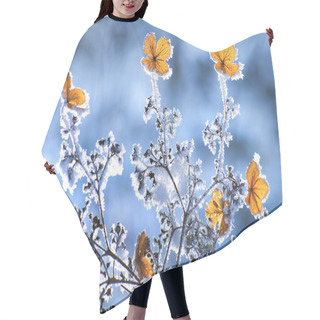 Personality  Winter Flowers Hair Cutting Cape