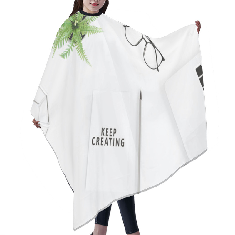 Personality  Motivational Quote On Modern Workplace Hair Cutting Cape