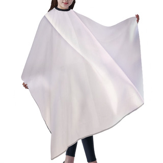 Personality  Light Beige And Pink Shiny Satin Fabric Background Hair Cutting Cape