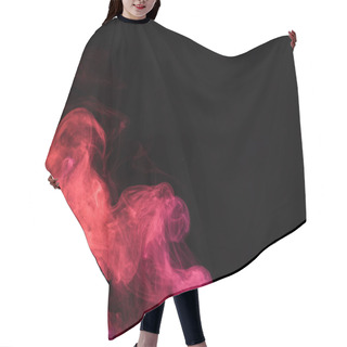 Personality  Black Background With Pink Mystical Smoke  Hair Cutting Cape