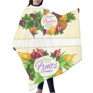 Personality  Sweet Summer Fruits Banners For Food Design Hair Cutting Cape