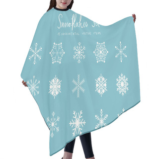 Personality  Snowflakes Set Hair Cutting Cape