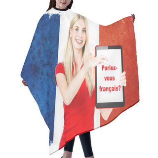 Personality  Parlez-vous Français? French Learning Concept Hair Cutting Cape