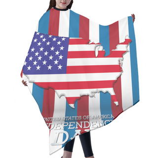 Personality  USA Independence Day Symbols Hair Cutting Cape