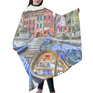 Personality  Vernazza Fishing Village Cinque Terre (five Lands) Liguria Italy Hair Cutting Cape