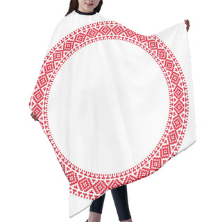 Personality  Traditional Slavic Round Embroidery Hair Cutting Cape