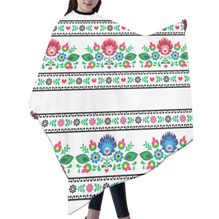 Personality  Seamless Polish Folk Pattern With Flowers Hair Cutting Cape
