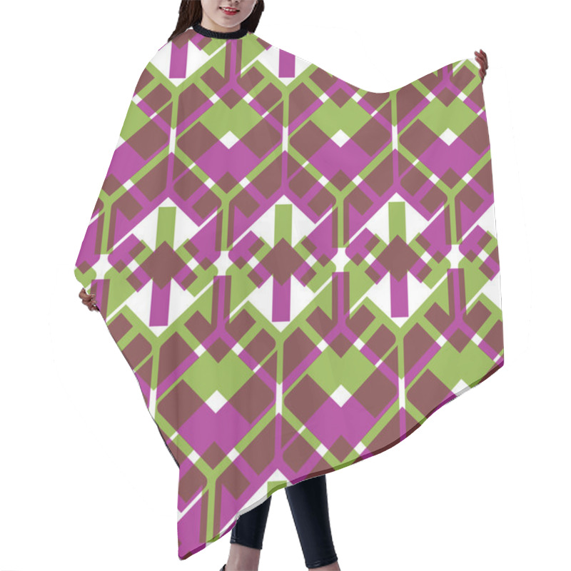 Personality  Bright endless vector layers texture, motif abstract contemporar hair cutting cape
