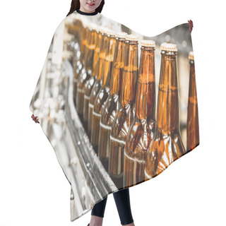 Personality  Beer Bottles On The Conveyor Belt Hair Cutting Cape