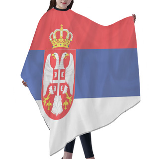 Personality  Serbia Flag Hair Cutting Cape