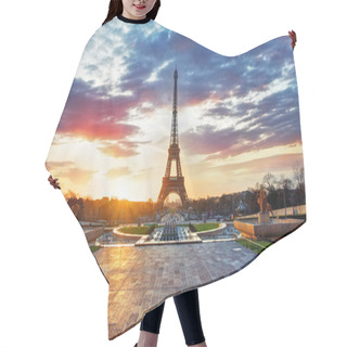 Personality  Sunrise In Paris, With Eiffel Tower Hair Cutting Cape