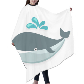 Personality  Whale Icon Hair Cutting Cape