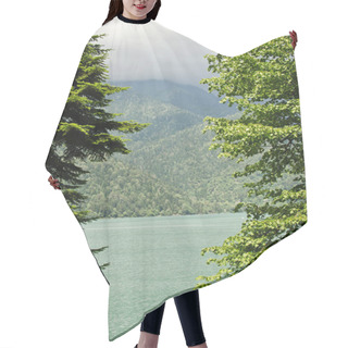 Personality  Alpine Lake Ritsa In Abkhazia  Hair Cutting Cape