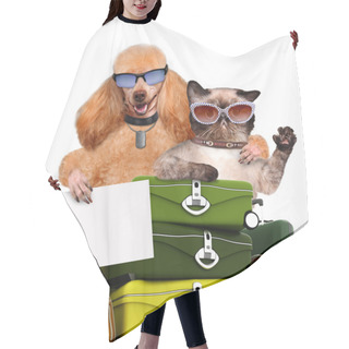 Personality  Dog Traveler Hair Cutting Cape