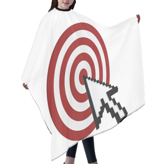 Personality  Target With Cursor Hair Cutting Cape