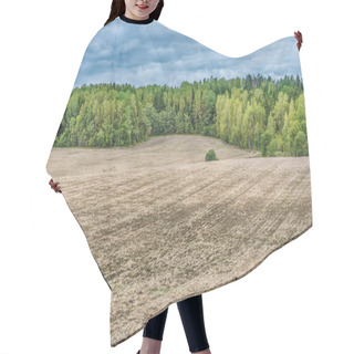 Personality  Agricultural Countryside Rural View Ploughed Field And Soil Hair Cutting Cape