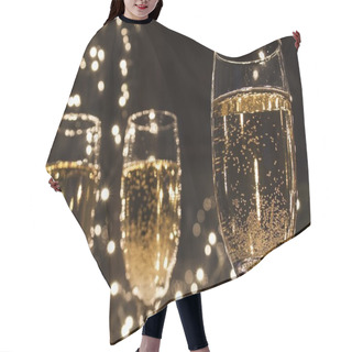 Personality  Champagne Flutes Hair Cutting Cape