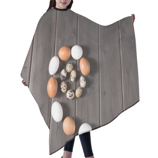 Personality  Chicken And Quail Eggs    Hair Cutting Cape