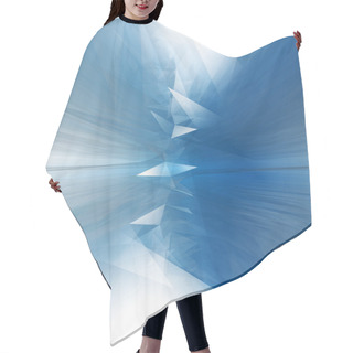 Personality  Triangular Ice Abstraction. Hair Cutting Cape