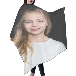 Personality  Cute Blonde Girl Hair Cutting Cape