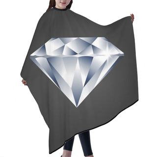 Personality  Vector Illustration Of Diamond On Black Background Hair Cutting Cape