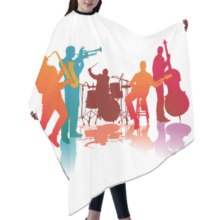 Personality  Jazz Band Hair Cutting Cape