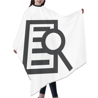 Personality  Text Searching Vector Icon Hair Cutting Cape