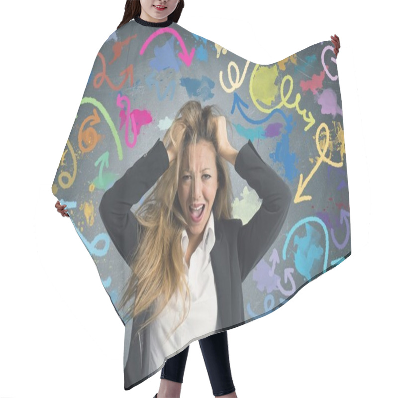 Personality  Difficult choices in business hair cutting cape