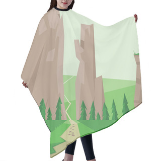 Personality  Digital Vector Abstract Background Hair Cutting Cape